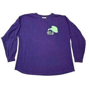J. America runDisney Dopey Challenge Jersey Purple Long Sleeve Shirt Small 48.6
